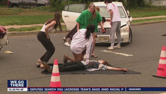Burlington County high school hosts mock drunk driving experience