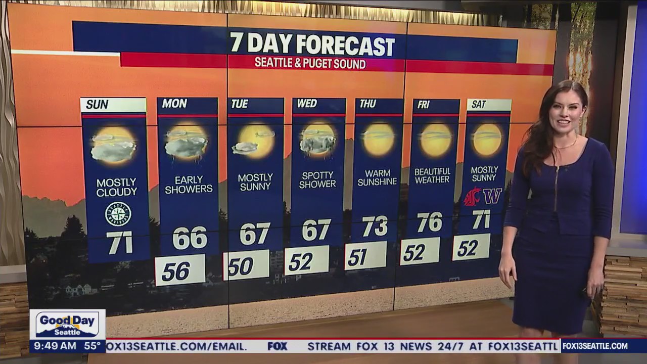 Cloudy, rainy week ahead