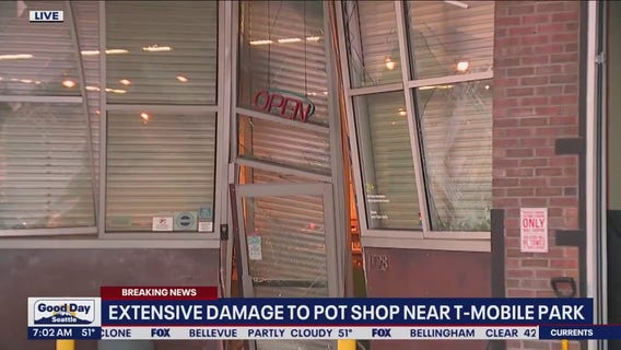 Cars plow into Seattle pot shops