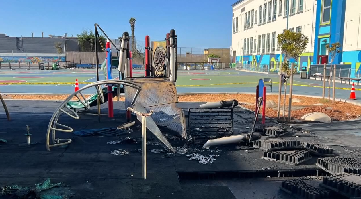 SF school unveils new play structure only months after destructive fire