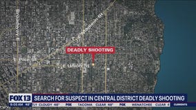 Search for suspect in Central District deadly shooting