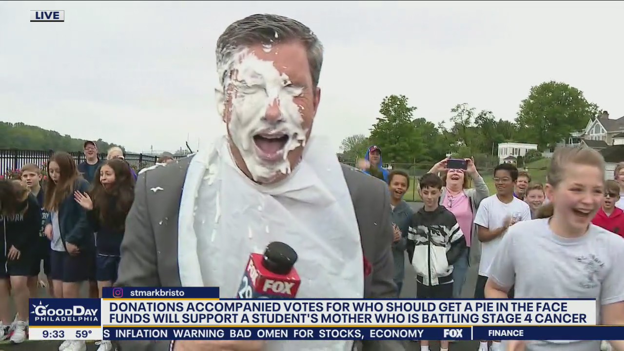 Kelly?s Classroom: St. Mark?s pies teachers in the face for fundraiser