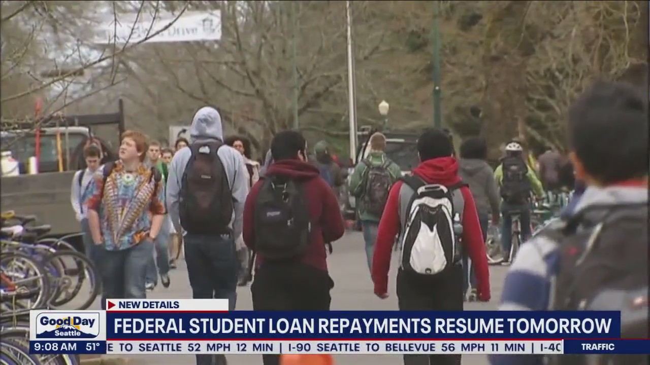 Federal student loan repayments resume Sunday