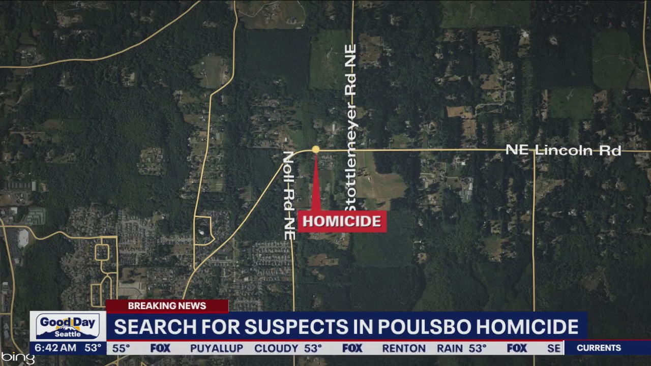 Deputies search for suspects in Poulsbo homicide | FOX 13 Seattle