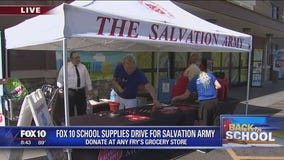 Back to school: FOX 10 school supplies drive for Salvation Army