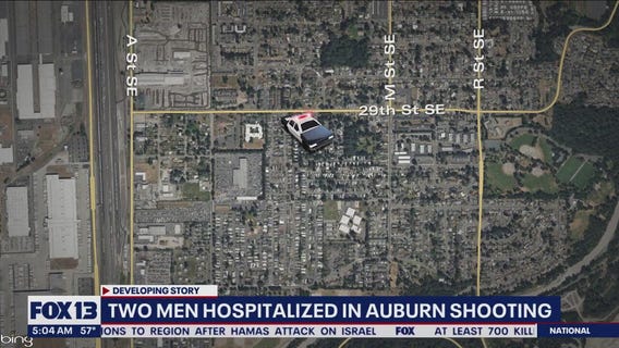 Auburn shooting leaves 2 men hospitalized
