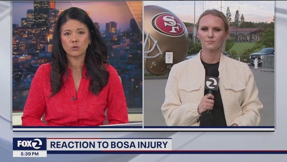 The San Francisco 49ers react to Nick Bosa's injury news