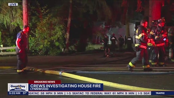Crews investigate house fire in Lynnwood