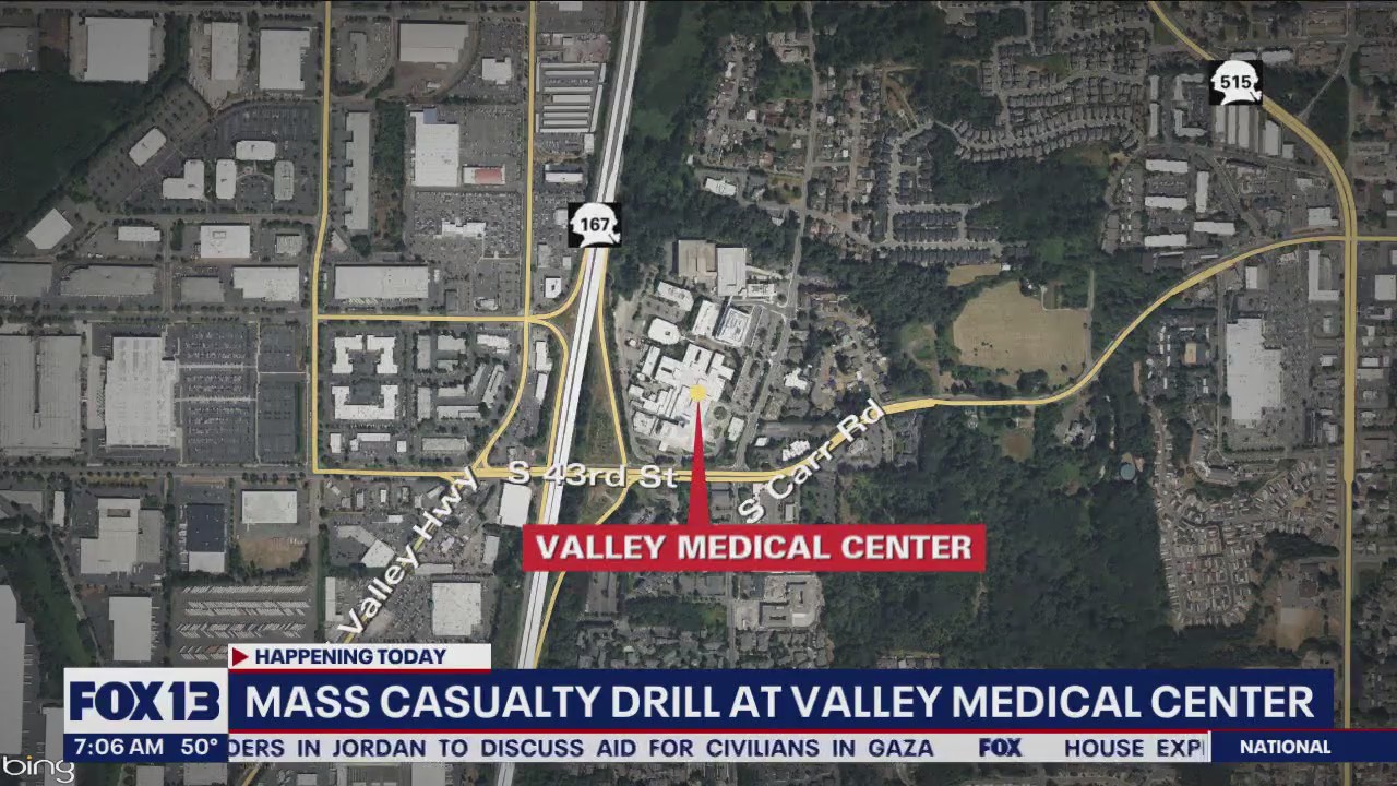 Mass casualty drill at Valley Medical Center