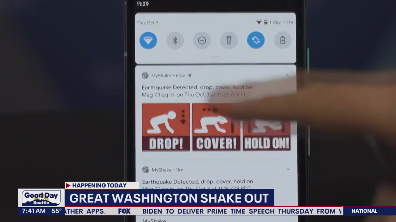 Great Washington ShakeOut drill