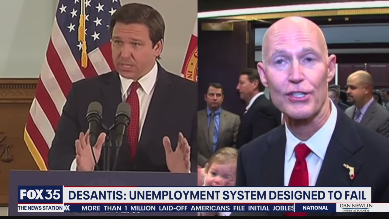 DeSantis says he was left with unemployment system designed to fail