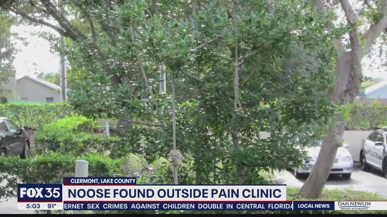 Rope described as noose found outside clinic