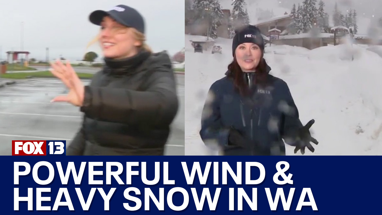Strong winds, heavy mountain snow in Western Washington