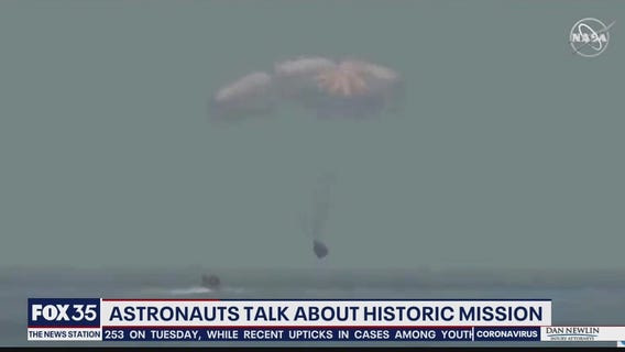 Astronauts talk about historic mission