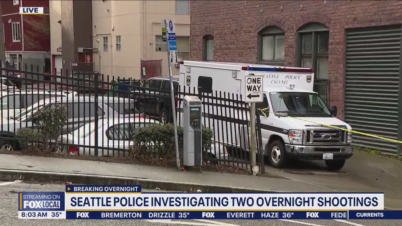 SPD investigating 2 overnight shootings, 1 woman dead | FOX 13 Seattle