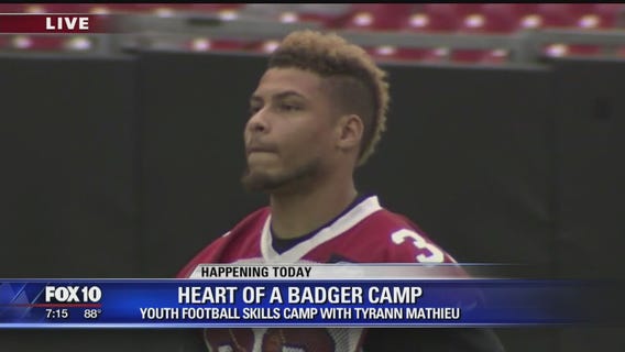 Cardinals' Tyrann Mathieu hosts kids football camp
