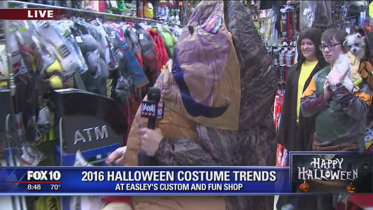 Shopping for Halloween at Easley's Costume Shop