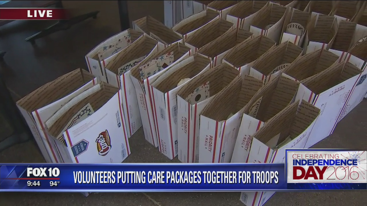 Raising Cane's packs care packages for troops