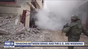 Tensions between Israel and the U.S. widening