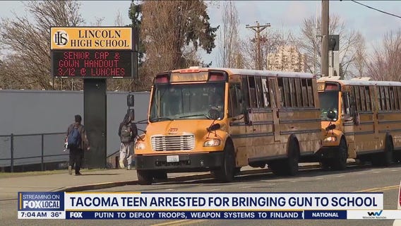 Tacoma teen arrested for bringing gun to school
