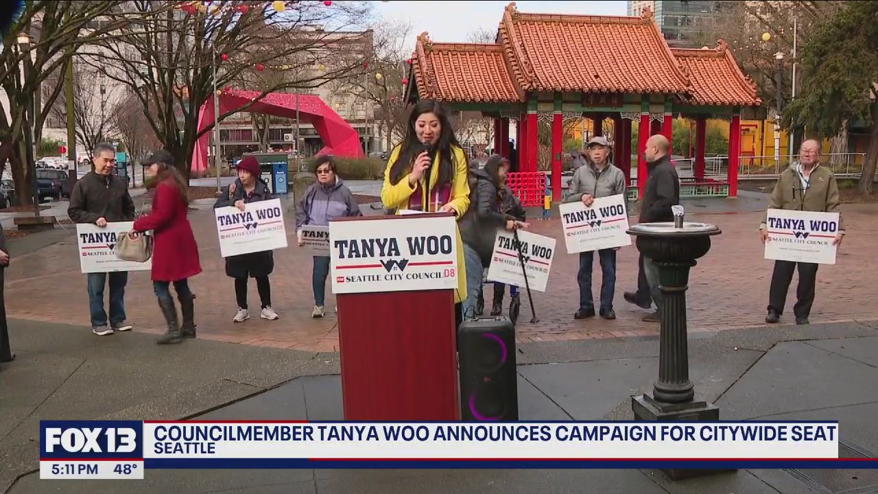Seattle City Councilmember Tanya Woo launches campaign for city-wide seat