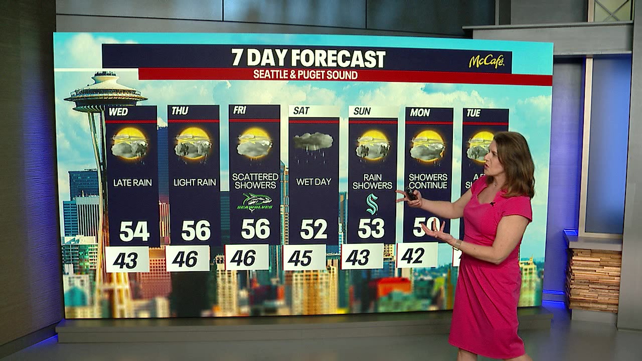 Spring has sprung in Seattle: Rain all week long