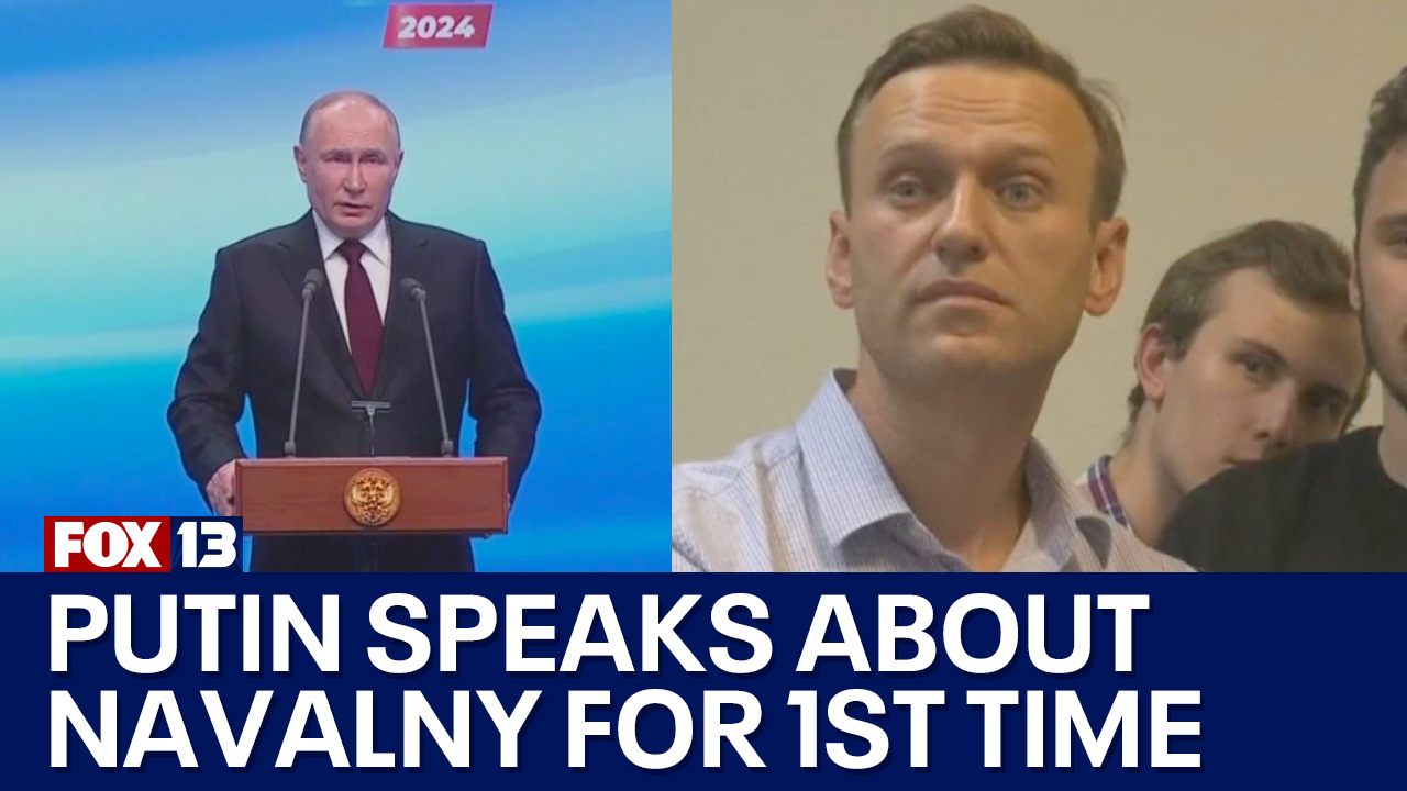Putin wins presidential election, speaks on Navalny
