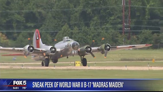 Sneak peek of World War II B-17 'Madras Maiden'