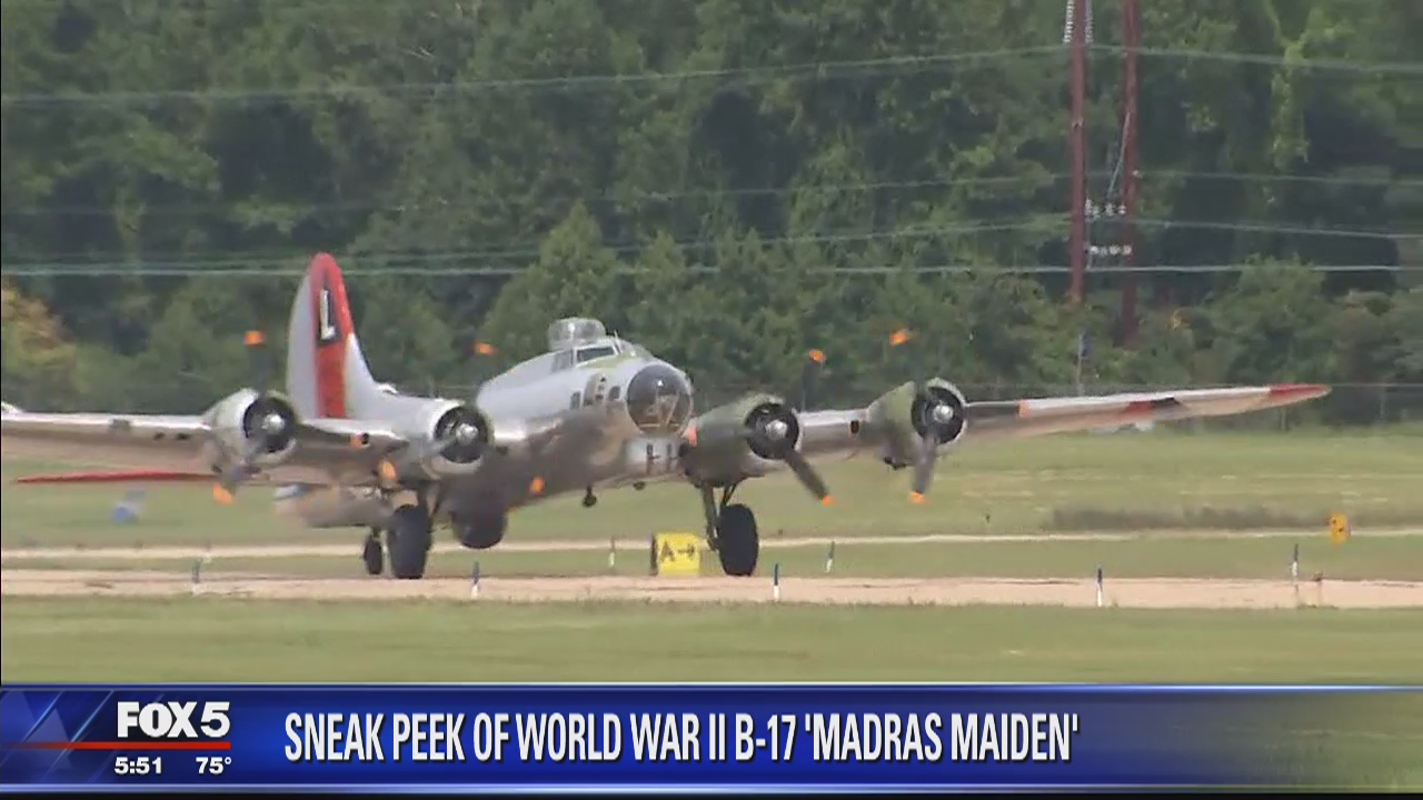 Sneak peek of World War II B-17 'Madras Maiden'