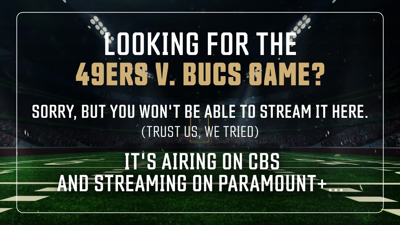 Where to watch the 49ers vs Bucs game this weekend