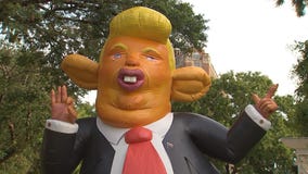 Inflatable Trump rat goes up in Washington DC