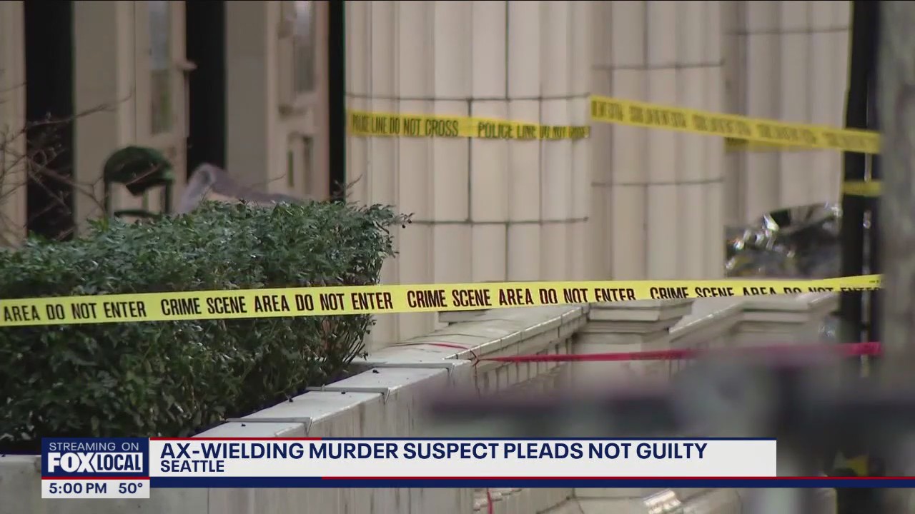 Ax-wielding murder suspect pleads not guilty | FOX 13 Seattle
