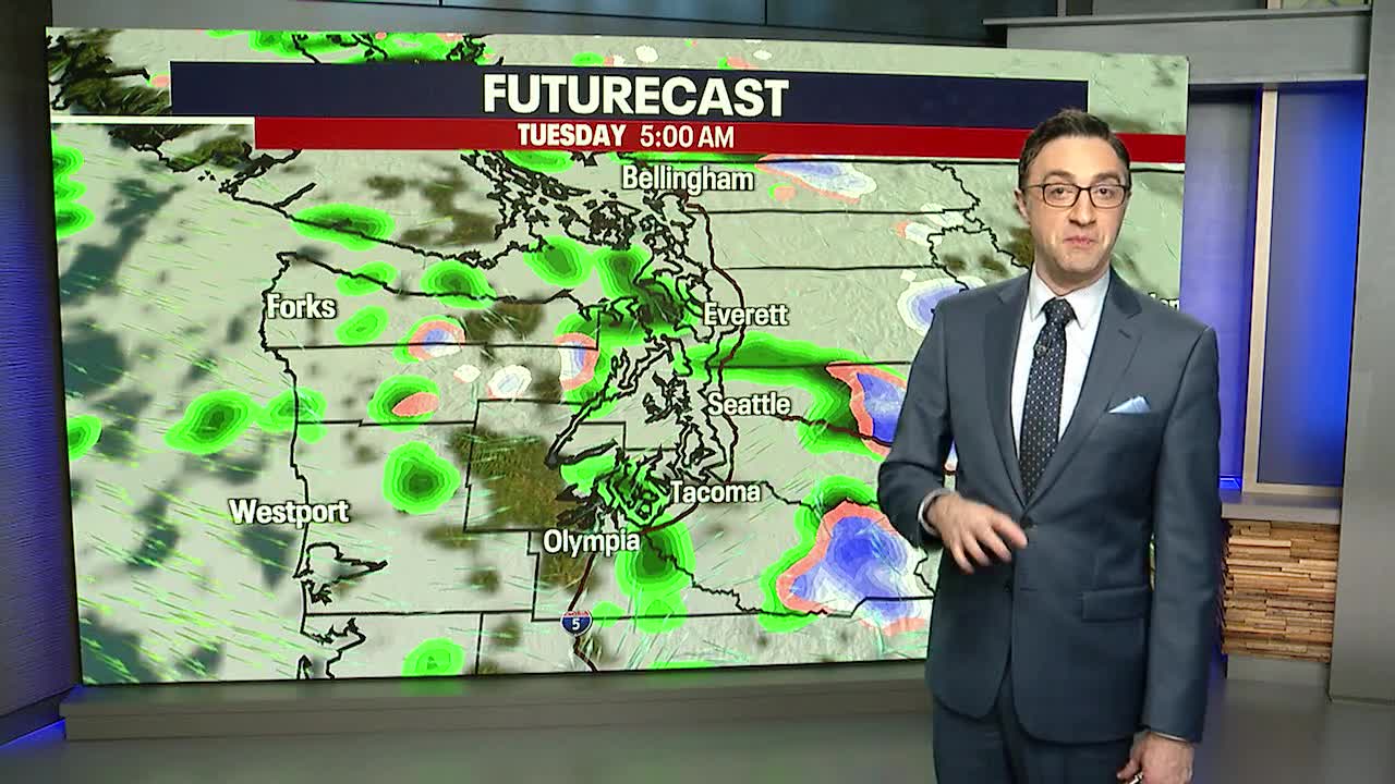 Tuesday to start cloudy with few showers