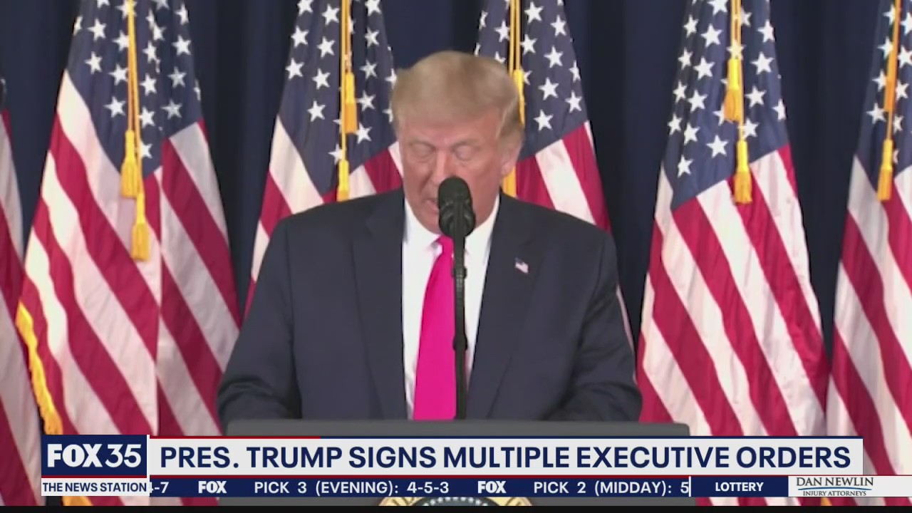 Trump signs executive orders offering some relief