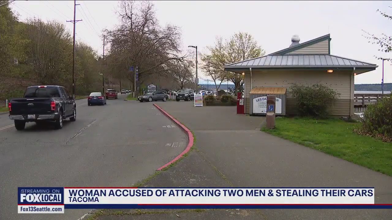 Tacoma woman accused of attacking man with axe, stabbing Uber driver