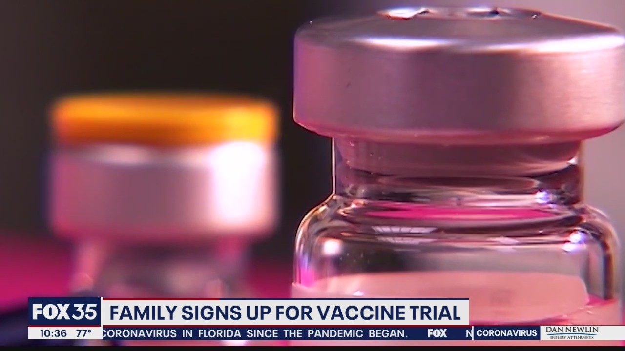 Family signs up for COVID-19 vaccine trial