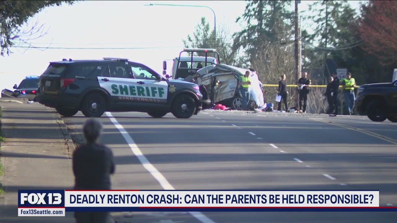 Deadly Renton crash: Can parents be held responsible? | FOX 13 Seattle