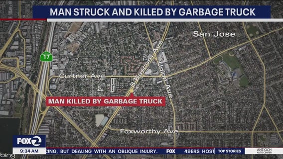 Man lying in alley fatally struck in San Jose by garbage truck driver