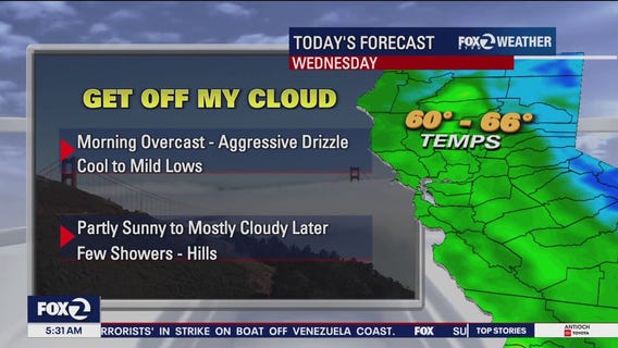 Morning overcast, possible showers