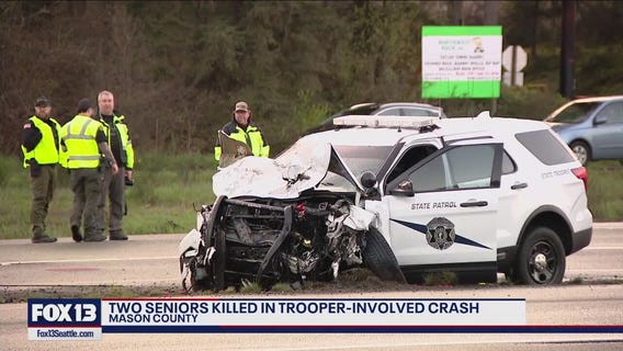 Two killed in crash involving trooper in Mason County