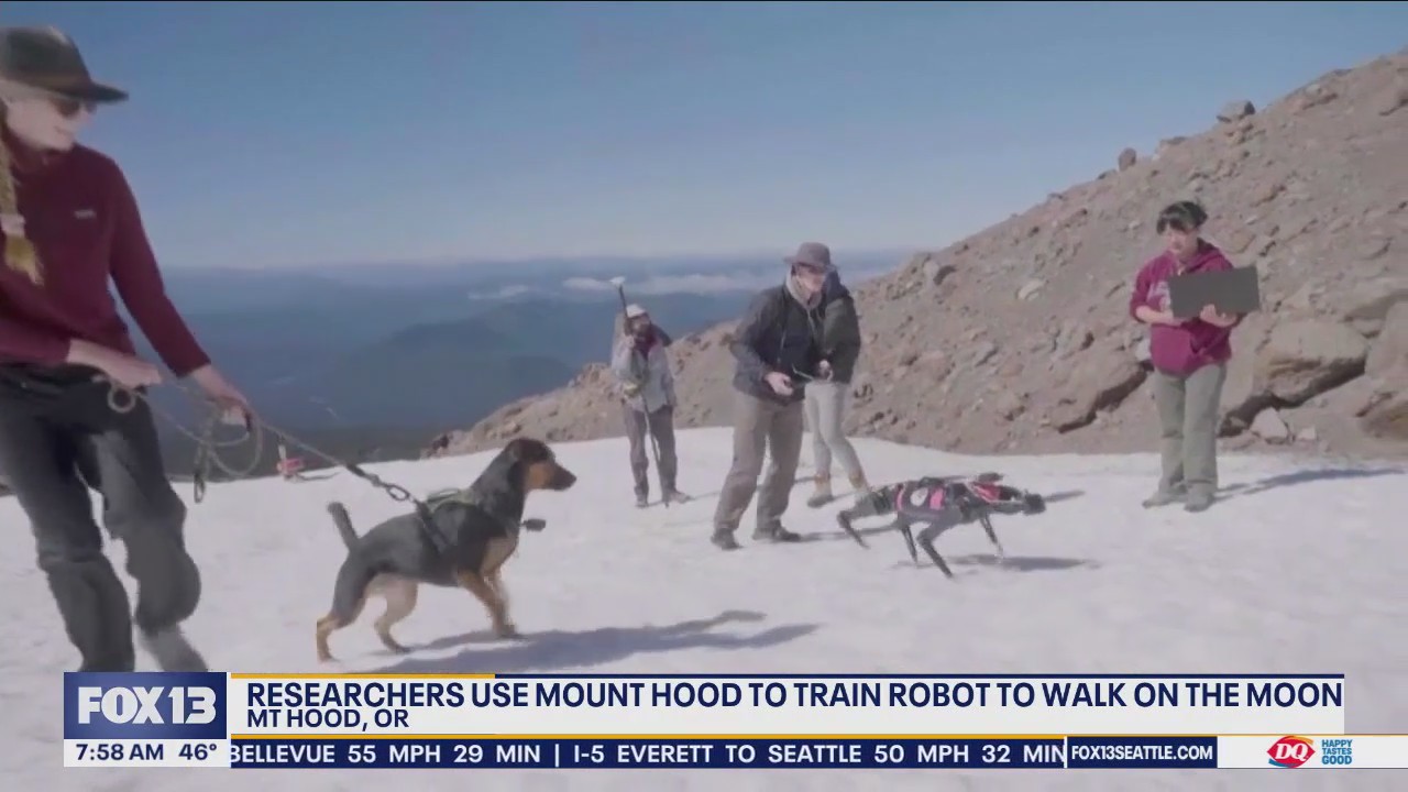 Researcher use Mount Hood to train robot to walk on moon