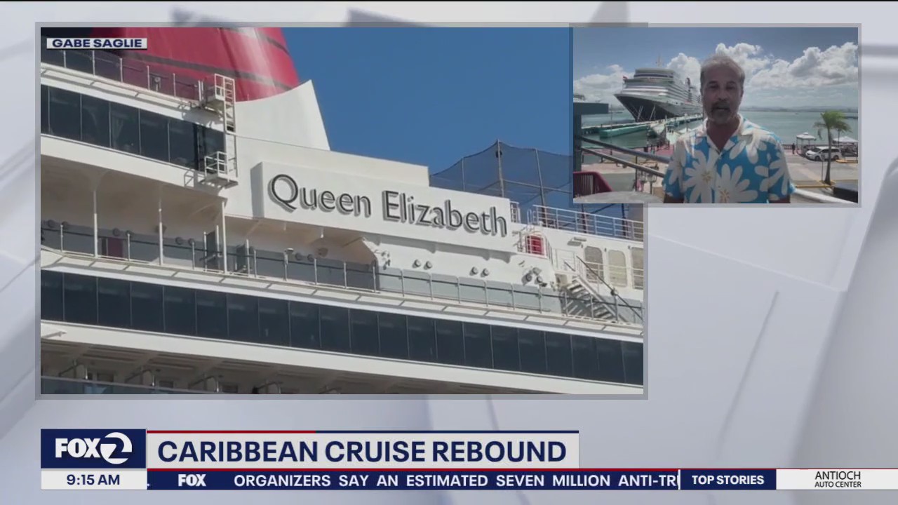 Aboard the Queen Elizabeth's inaugural sail around the Caribbean