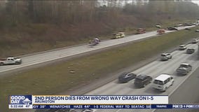 2nd person dies from wrong-way crash in Arlington