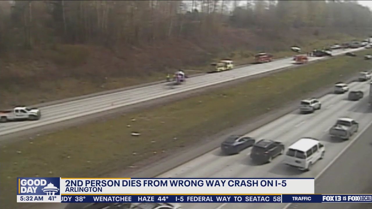 2nd person dies from wrong-way crash in Arlington