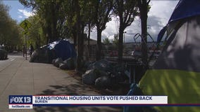 Transitional housing units vote pushed back