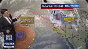 Rain clouds moving out