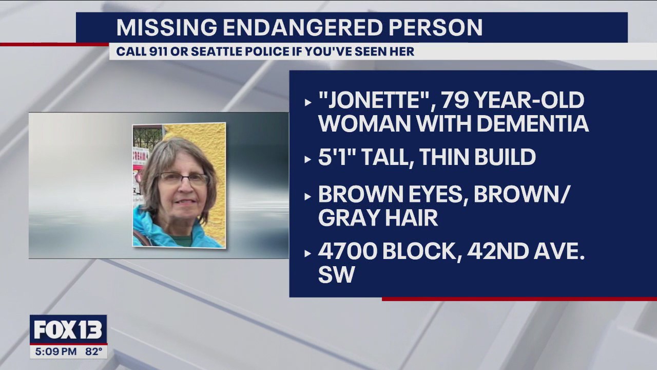 SILVER Alert activated for woman missing out of West Seattle | FOX 13 ...
