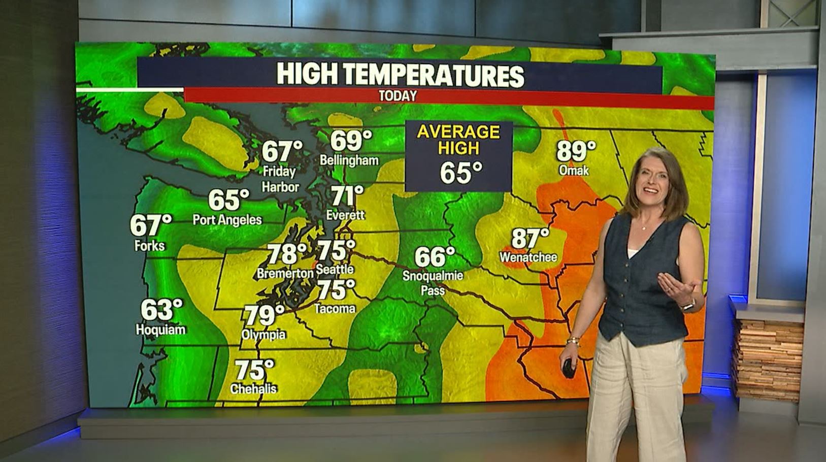 Seattle weather: Gray Monday, then back to 70s