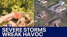 Clean-up underway after severe storms wreak havoc