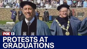 Students protesting Israel war at graduations across the U.S.